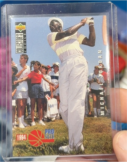 1994 Upper Deck Collector's Choice #204 Michael Jordan Pro Files Golf Card — front