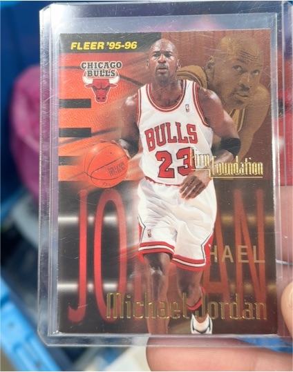 1995-96 Fleer #323 Michael Jordan Firm Foundation — front
