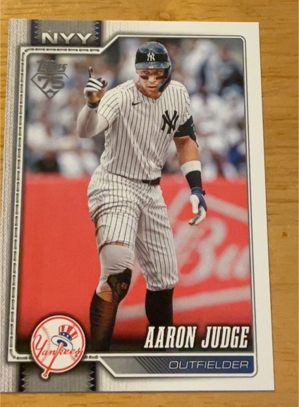 2026 Topps Series 1 #1 Aaron Judge — front