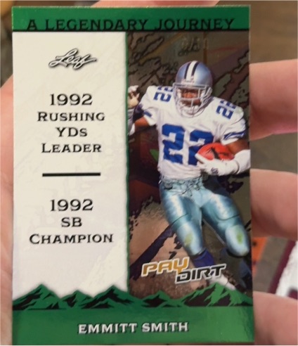 1992 Leaf Paydirt A Legendary Journey Emmitt Smith — front