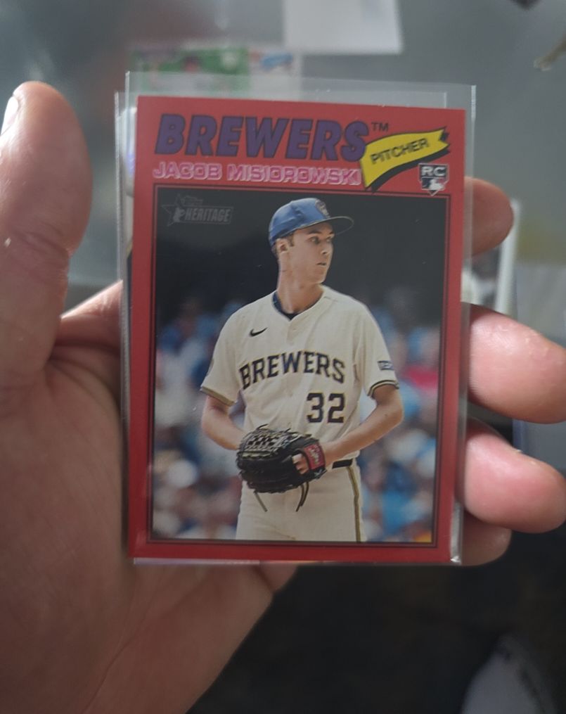 2026 Topps Heritage #144 Jacob Misiorowski — front