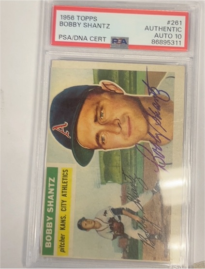 1956 Topps #261 Bobby Shantz — front
