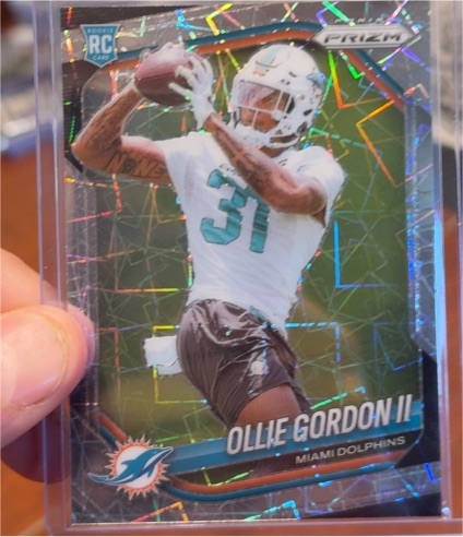 2025 Panini Prizm #333 Ollie Gordon II Lazer Prizm — front
