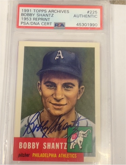 1991 Topps Archives 1953 Reprint #225 Bobby Shantz — front