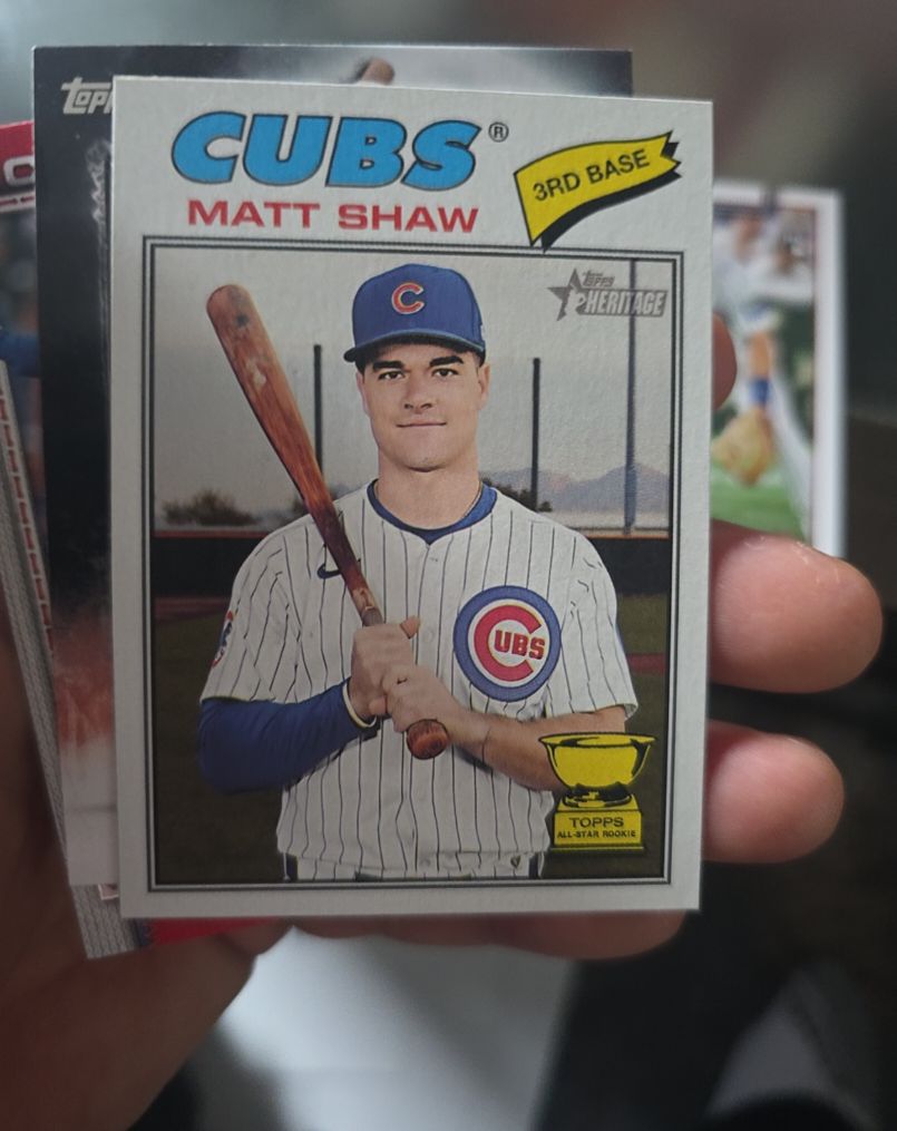 2026 Topps Heritage #299 Matt Shaw — front