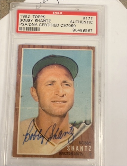 1962 Topps #177 Bobby Shantz — front