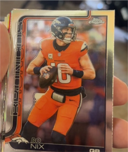 2025 Topps Chrome #88 Bo Nix — front