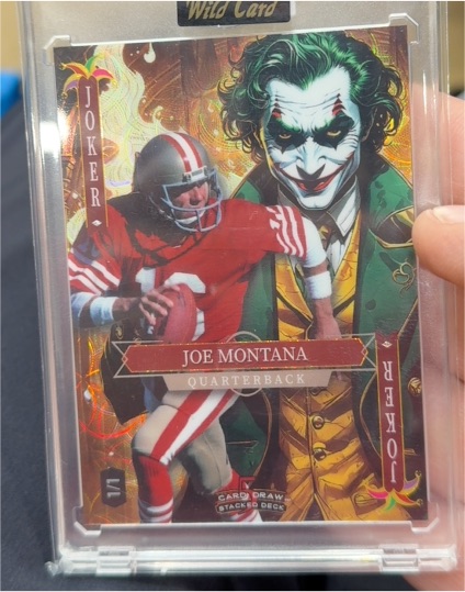 2025 Wild Card 5 Card Draw #Joe Montana — front
