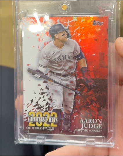 2023 Topps Series 1 2022's Greatest Hits #22GH-25 Aaron Judge — front