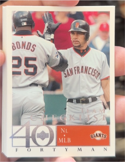 2003 Upper Deck 40-Man #989 Barry Bonds — front