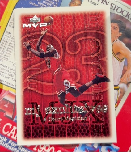 1999-00 Upper Deck MVP #182 Michael Jordan MJ Exclusives — front