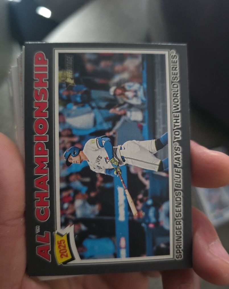 2025 Topps Heritage #276 AL Championship George Springer — front