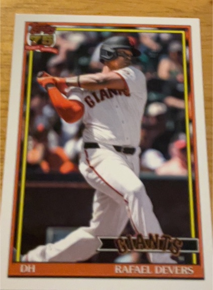 2026 Topps Series 1 #T91-54 Rafael Devers — front