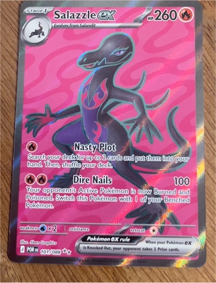 2026 Pokémon Perfect Order #101 Salazzle ex — front