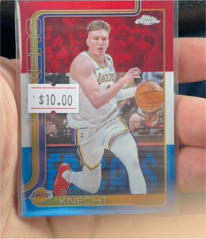 2025-26 Topps Chrome #130 Dalton Knecht — front