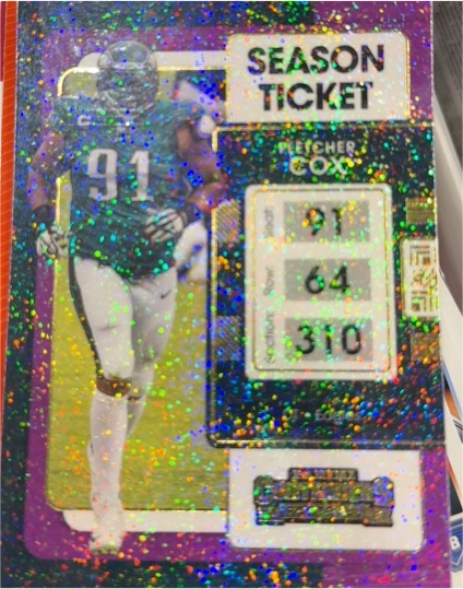 2021 Panini Contenders Season Ticket #91 Fletcher Cox — front