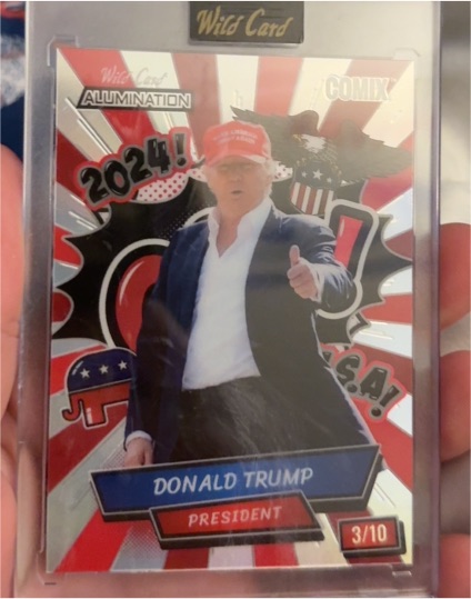 2024 Wild Card Alumination Comix #3/10 Donald Trump President — front