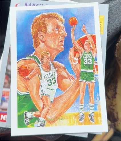 1990-91 NBA Hoops #356 Larry Bird — front