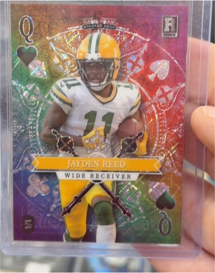 2023 Wild Card 5 Card Draw Stacked Deck #Q Jayden Reed — front