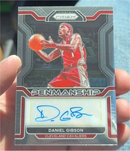 2021-22 Panini Prizm #PM-DGB Daniel Gibson Penmanship — front