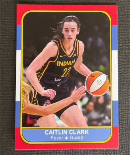 2024 SportsJournal Caitlin Clark Indiana Fever Red White And Blue Limited Edition #/1000 — front