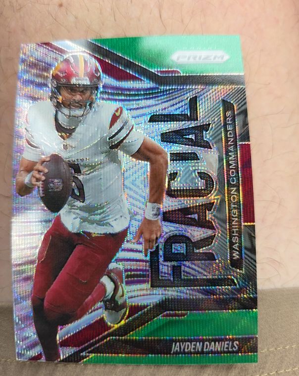 2025 Panini Prizm Fractal #1 Jayden Daniels — front