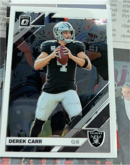 2019 Donruss Optic #75 Derek Carr — front