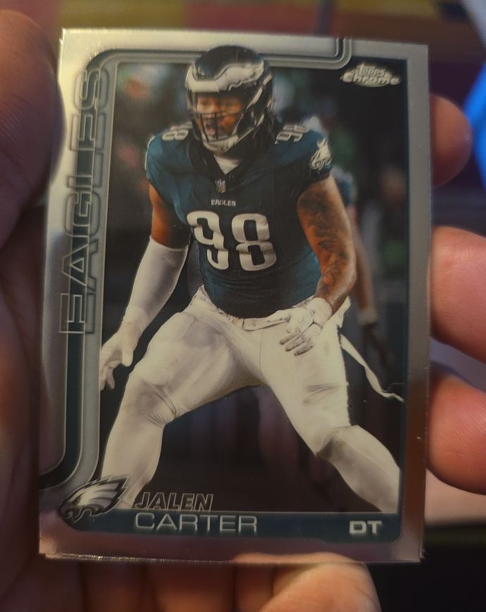 2025 Topps Chrome #250 Jalen Carter — front