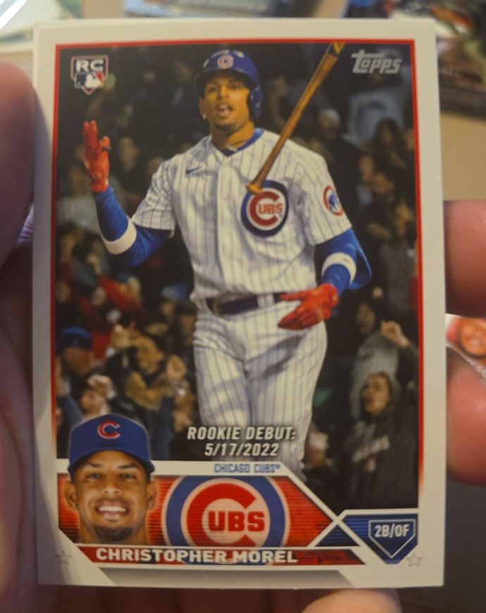 2023 Topps Update Series #US163 Christopher Morel Rookie Debut Chicago Cubs — front