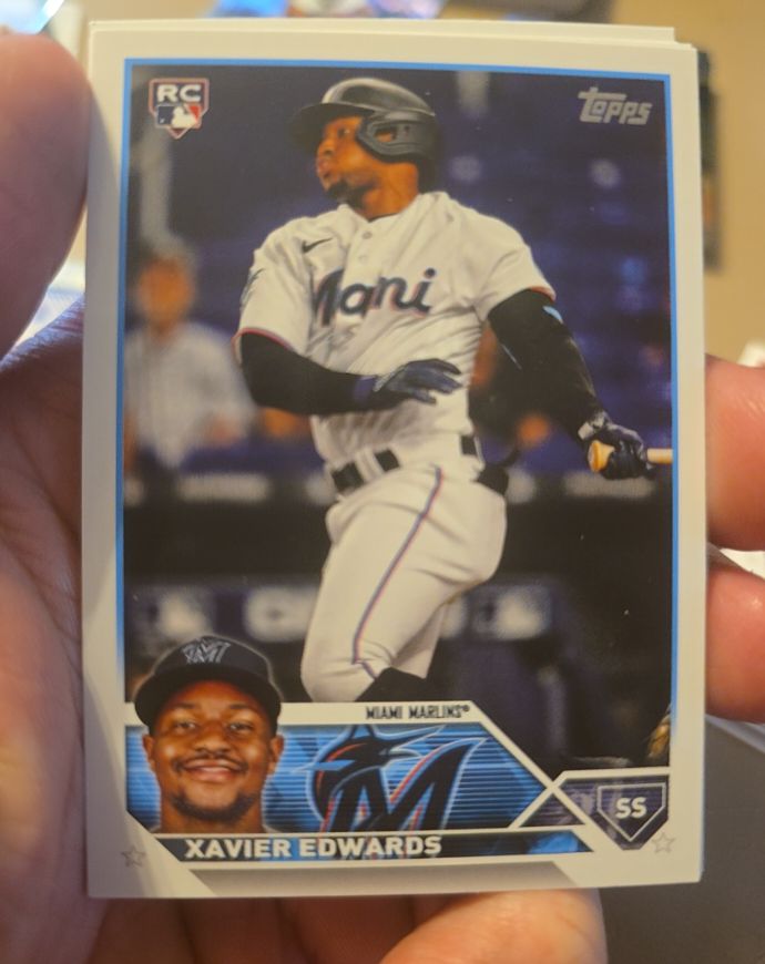 2023 Topps Update #US296 Xavier Edwards — front