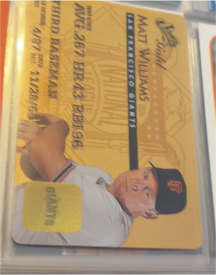 1995 Studio Gold #24 Matt Williams — front