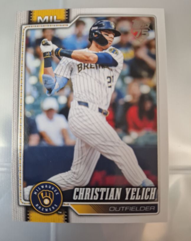 2026 Topps Series 1 #154 Christian Yelich — front