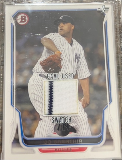 2022 Topps Jersey Fusion #CC Sabathia — front