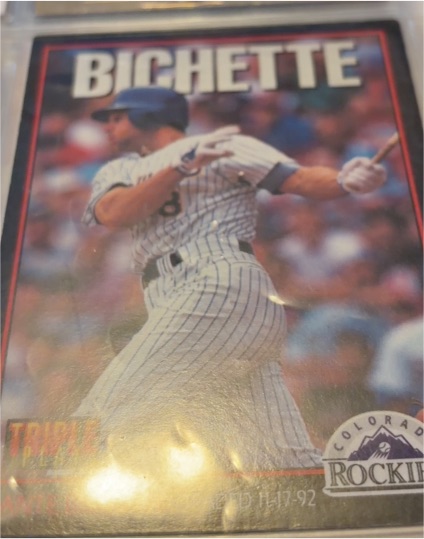 1993 Leaf Triple Play #154 Dante Bichette — front