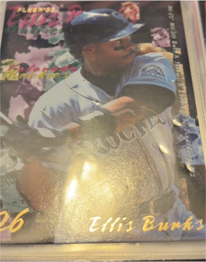 1995 Fleer #516 Ellis Burks — front