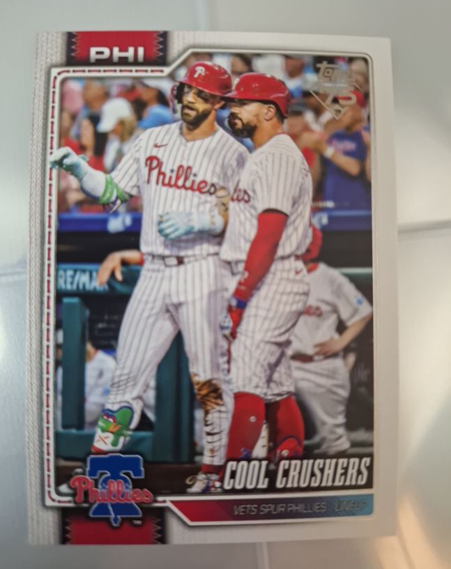 2026 Topps Series 1 #197 Cool Crushers Bryce Harper & Kyle Schwarber — front