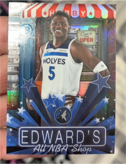2025-26 Bowman #HS-14 Anthony Edwards Hobby Stars — front