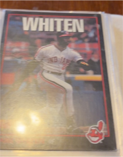 1993 Leaf Triple Play #23 Mark Whiten — front