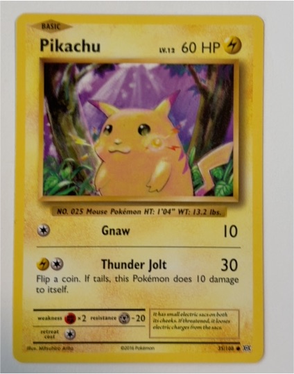 2016 Pokémon XY Evolutions #35 Pikachu — front
