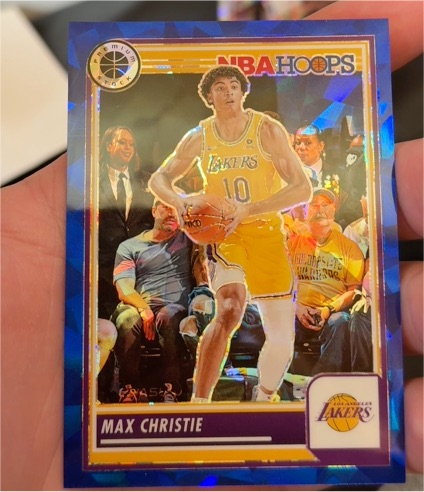 2023-24 Panini NBA Hoops Premium Stock #142 Max Christie — front