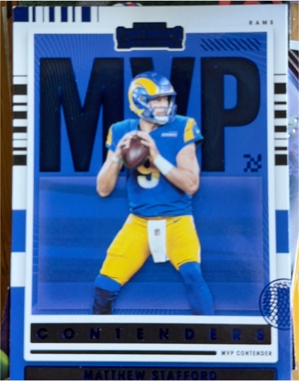 2021 Panini Contenders #MVP-MST Matthew Stafford — front