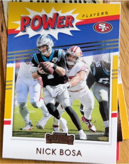 2021 Panini Contenders #PP-NBO Nick Bosa Power Players — front