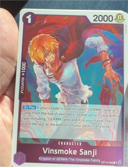 One Piece Royal Blood #OP10-063 Vinsmoke Sanji — front