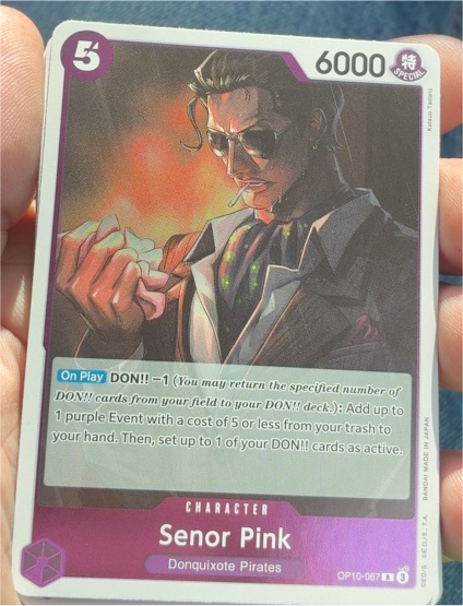 Senor Pink OP10-067 Royal Blood One Piece Card Game — front
