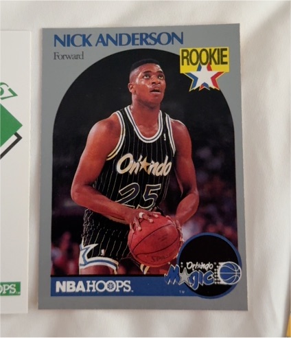 1990 NBA Hoops #214 Nick Anderson — front