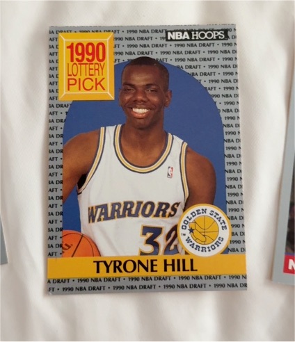 1990-91 NBA Hoops #400 Tyrone Hill — front