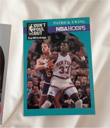 1990-91 NBA Hoops #388 Patrick Ewing Don't Foul Out — front