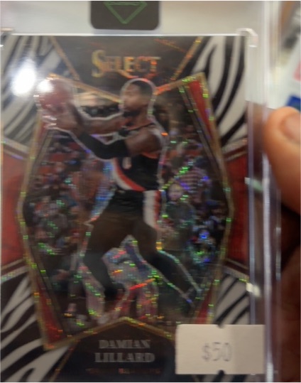 2021-22 Panini Select Premier Level #186 Damian Lillard — front