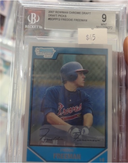 2007 Bowman Chrome Draft Picks #BDPP12 Freddie Freeman — front