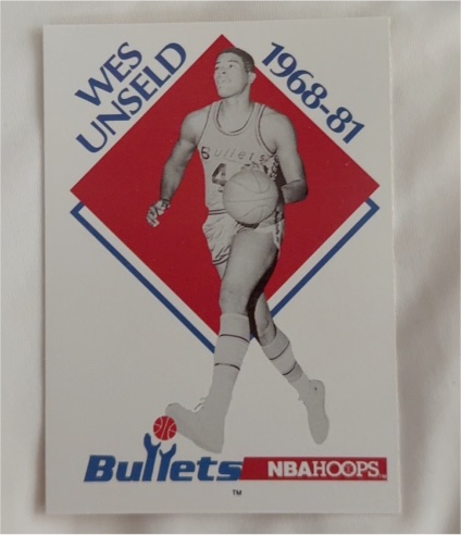 1990-91 NBA Hoops #344 Wes Unseld Washington Bullets — front